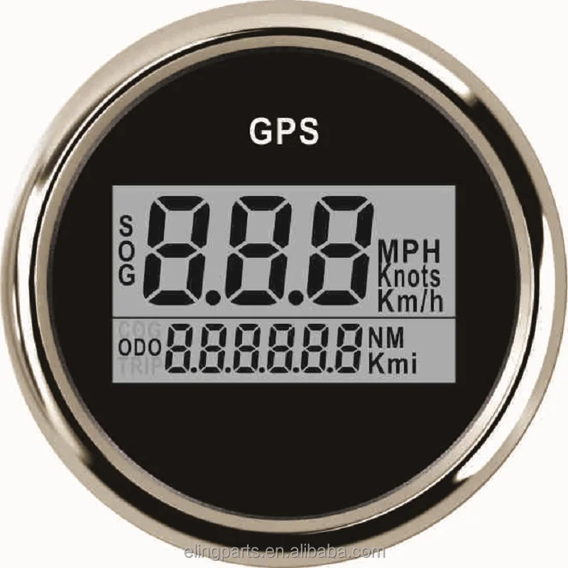 

ELING 52mm Universal Auto Marine Digital GPS Speedometer Odometer With Backlight 12V/24V