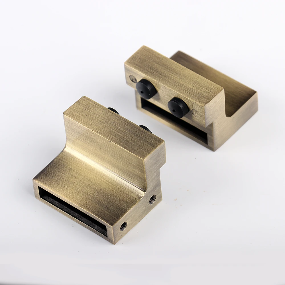 6.6ft Antique Brass Classic Sliding Barn Wood Door Hardware Kit Gold