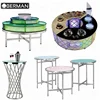 Hotel and catering equipment supplies modern buffet counter design light up cocktail table,faux marble restaurant tables