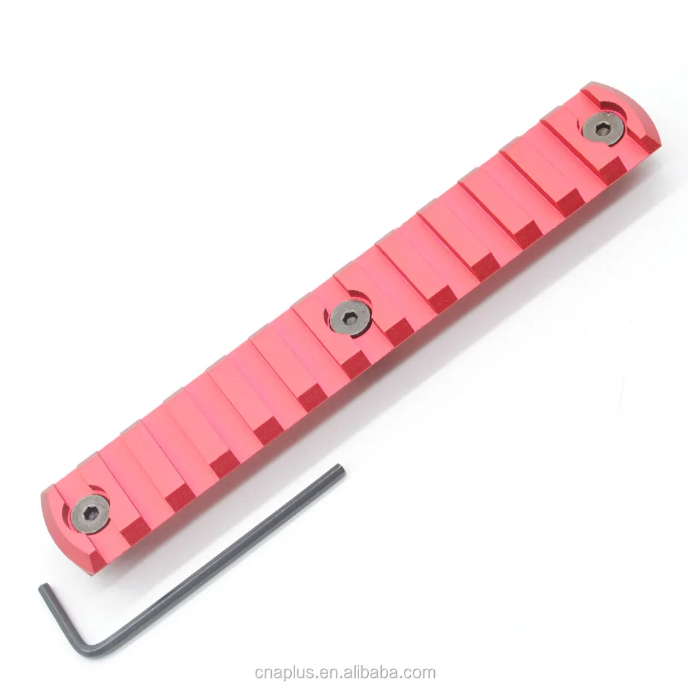 

13 slots 5.40'' Red CNC Aluminum picatinny Rail for KeyMod Handguard rail System