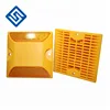 yellow color ABS road stud 300m reflective distance double faces PMMA reflectors road pavement raised Plastic 3M road stud