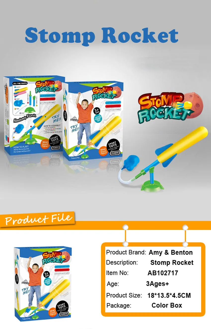 Top Selling Funny Foam Rocket Launcher/rocket Toys For Kids Buy