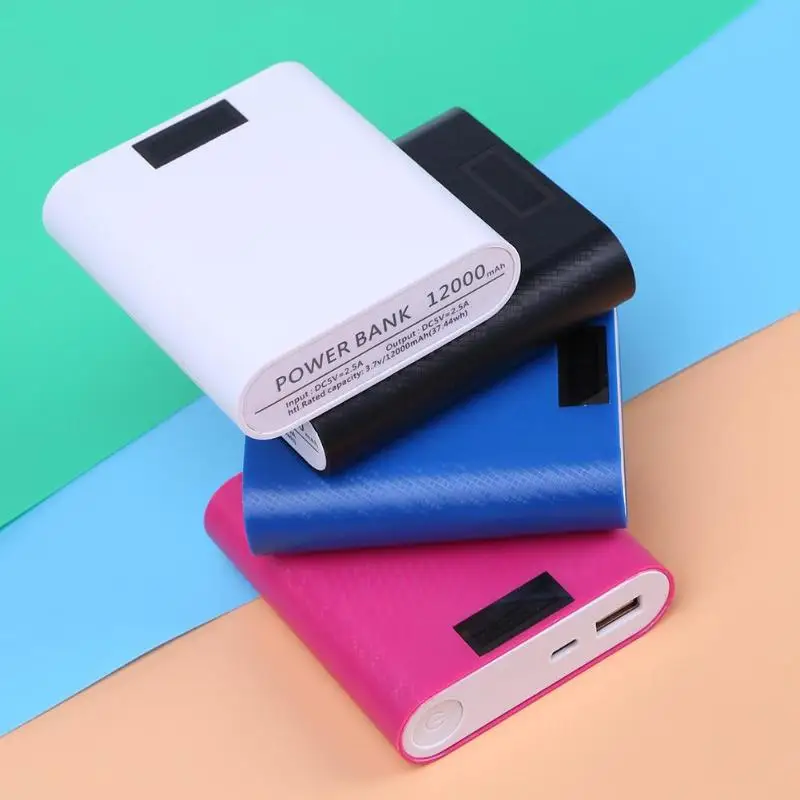 

ALLOYSEED 2.5A USB Quick Charge Digital Display Welding-free Power Bank Case Shell 18650 Battery Charger Holder DIY Box Shell