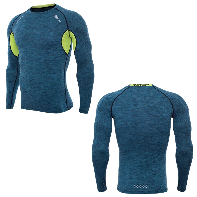 

OEM Customizable male Gym fitness skintight men's T shirt for sportswear