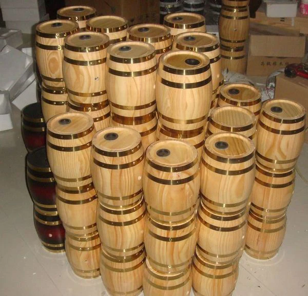 1l Varnish Finish Pine Wood Wine Barrel For Whisky,Brandy And