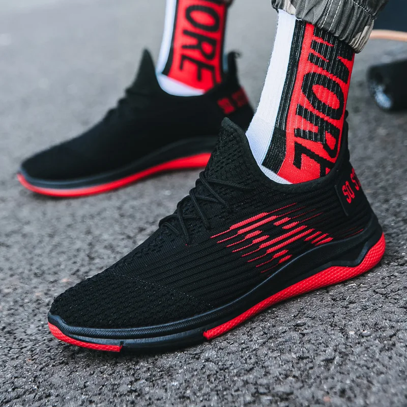 
fashion men sport shoes breathable walking shoes cheap injection casual shoes 