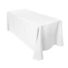 factory price and no fading rectangle plain table cloth for event party and hotel