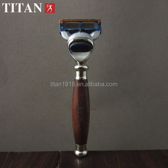 

razor in 5 layers blade ,wooden handle high quality razor from Titan shaving razor