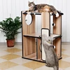 Self Groomer Fast Assemble Cat Tree Whole Sale Cat Tree Modern Natural