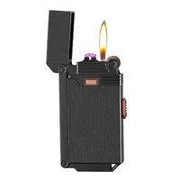 

AB007 2018 newest multi-function with gas lighter and double arc usb lighter wholesale