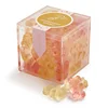 Cube Acrylic Gift Jars Plexiglass Gourmet Candy Cube 55mm Perspex Edible Wedding Favors Box