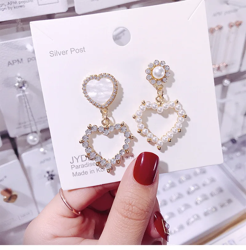 

2019 New Design Fashion Jewelry Pearl Earring Stud Freshwater Pearl 925 Sterling Silver Jewelry Earrings For Women, As the picturs