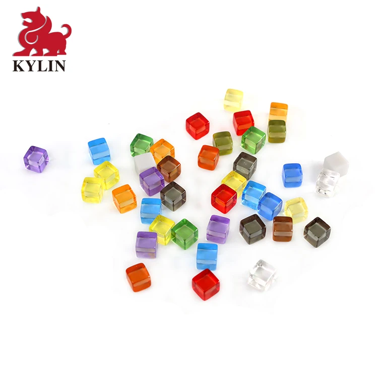 8mm or 1/3 inch 96 Assorted Acrylic Cubes