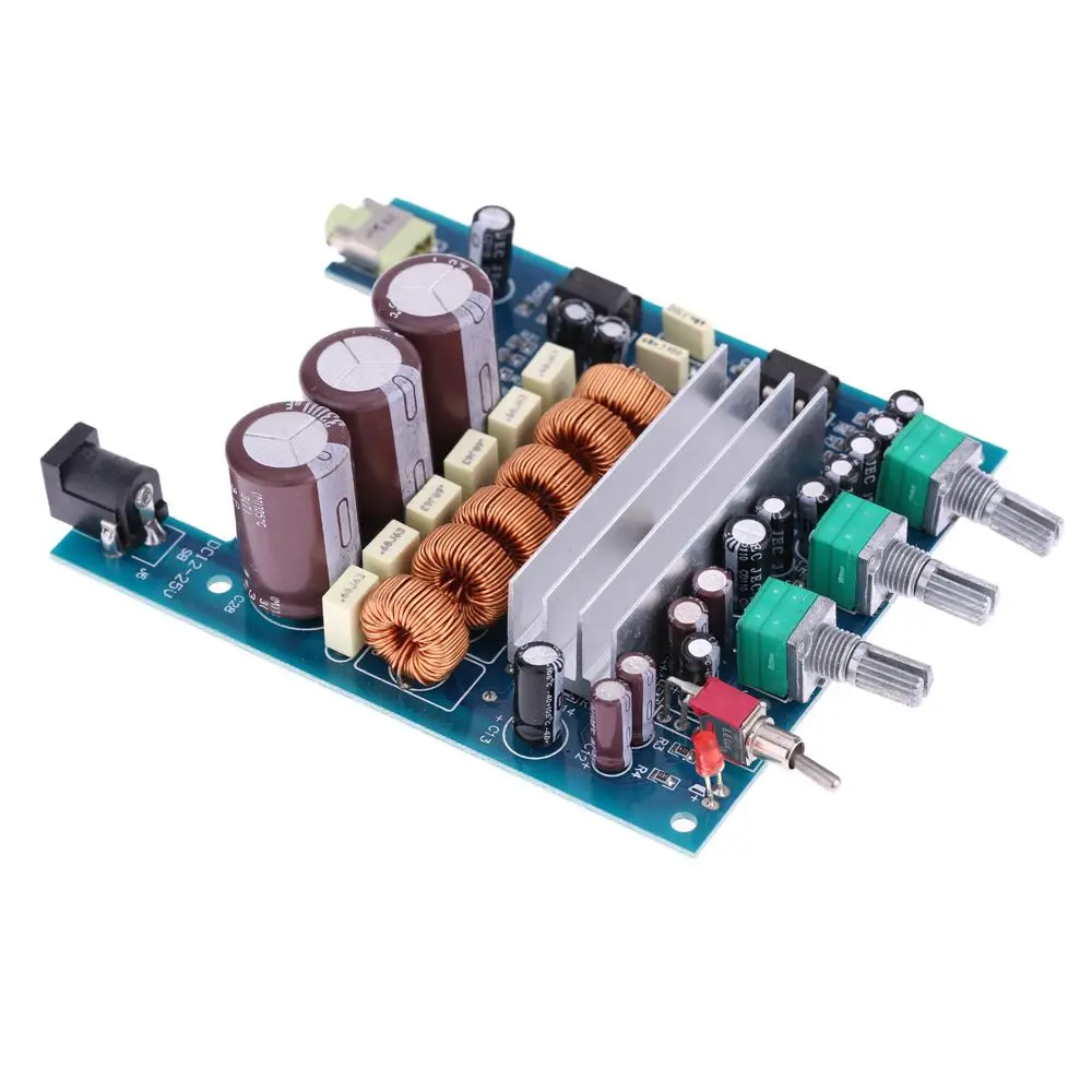 

TPA3116 NE5532 Digital Subwoofer Power Amplifier Board DC18V-24V audio stereo amplifier board 50W*2+100W 2.1 Class D