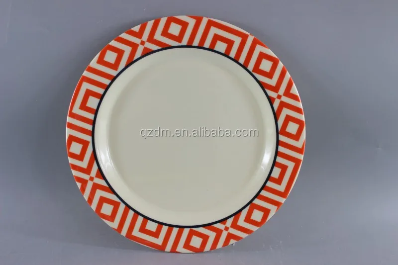 vintage style Melamine Dinner plate 36cm