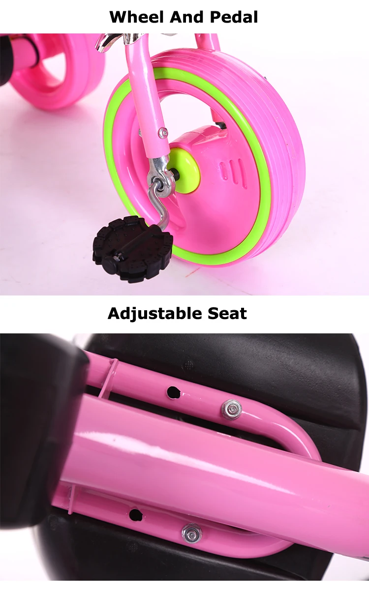 New Fashion Baby Tricycle Steel Kids Tricycle With Music/plastic