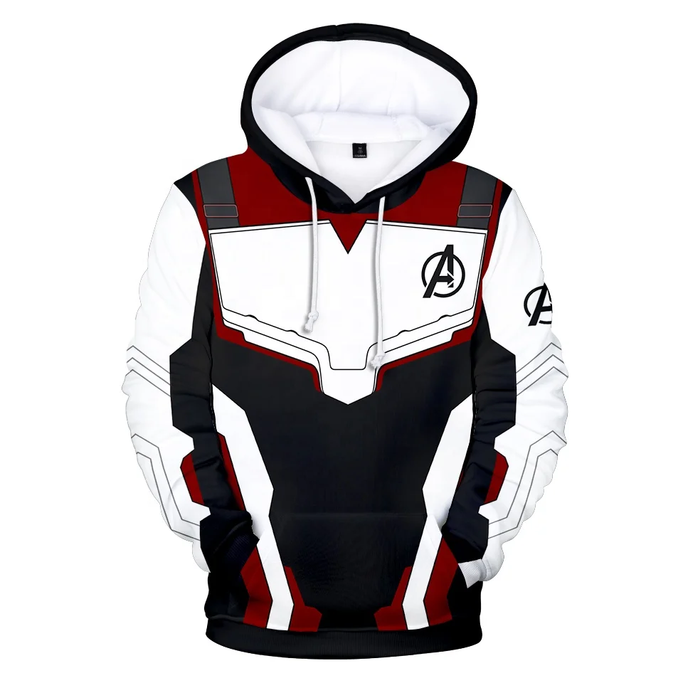 

2019 Avengers Endgame 3D printing hoodie wholesale high quality plus size hip hop sweater with hood, As shown in the picture