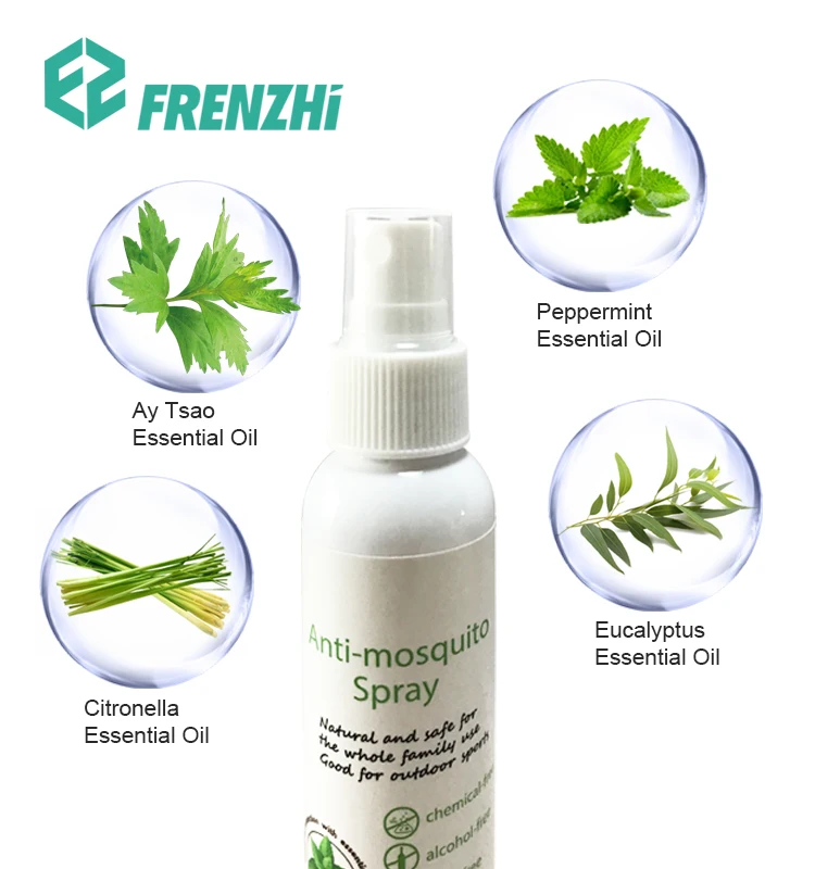 
Customized Ingredient China Factory Non-toxic Natural Anti Insect Mosquito Repellent Spray for Baby Skin Care 