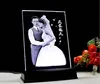 trapezoidal trophy base crystal LED light adapter powered LED light base for souvenir and gift