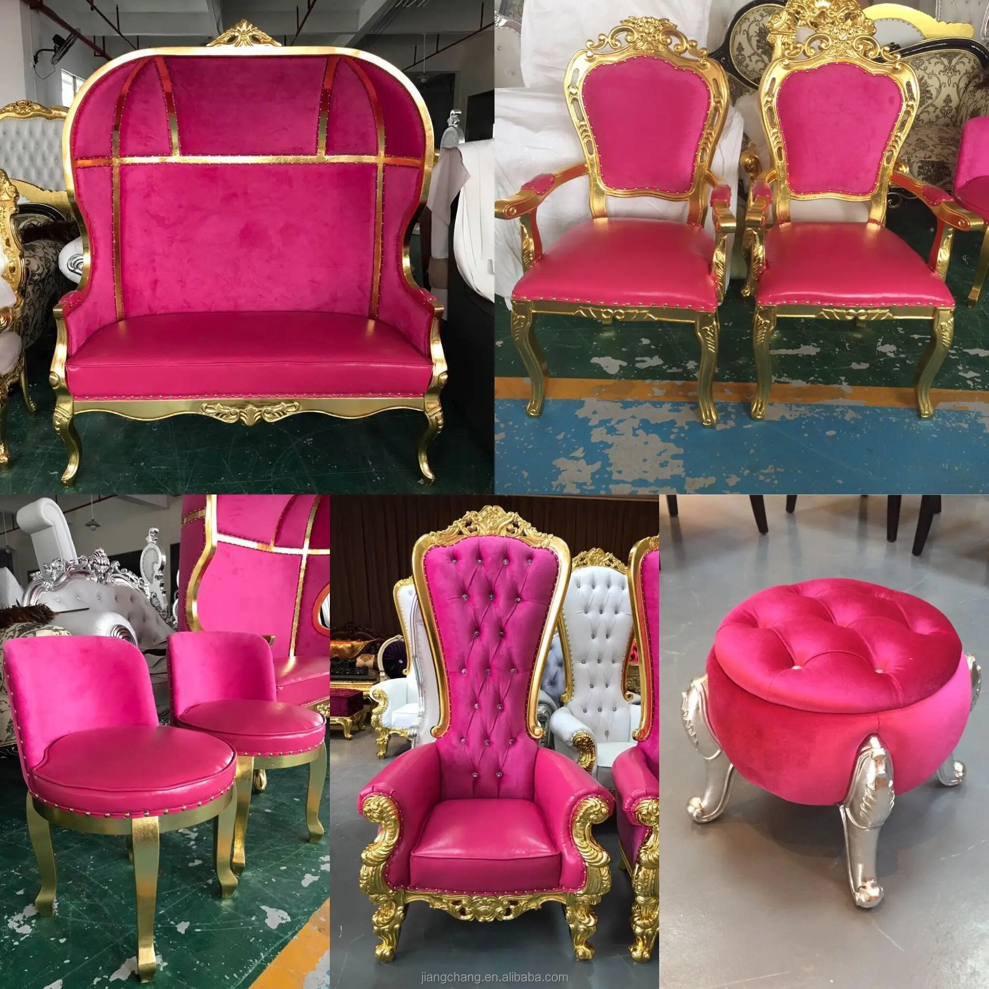 Used Hot Pink Salon Chairs Beauty For Nail Salon Jc-j01 - Buy Hot Pink