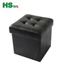 popular!HStex high quality folded leather stool with storage