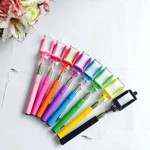Mini Wired Selfie Stick Flexible Tripod