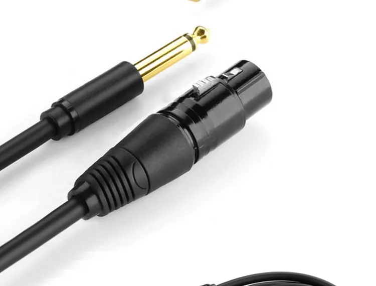 High Quality Xlr 3 Pin To 1/4" Mono Microphone Audio Cable Buy 6.35mm