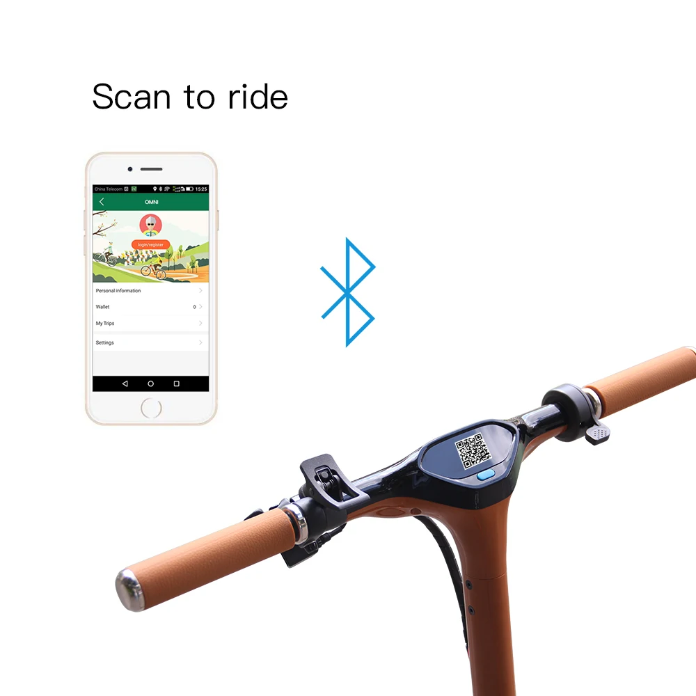 Omni Gps Tracking App 2g/3g/4g Sharing Electric Scooter With Alarm