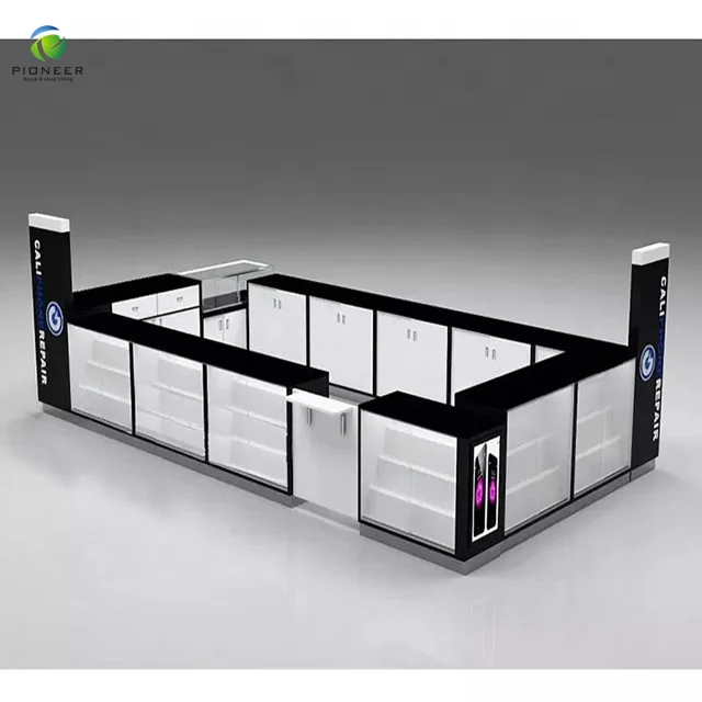 

Pioneer Mobile Phone Display Cabinet Cell Phone Kiosk For Shop Counter Design, Customized