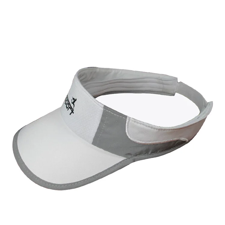Wholesale Adjustable Plain Dry Fit Sport Running Visor Hat Custom Logo