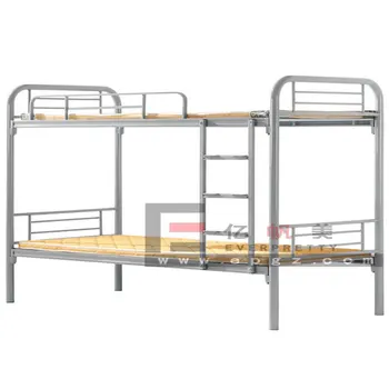 Detachable Metal Frame Iron Double Layer Bed Military Prison Bunk Beds ...