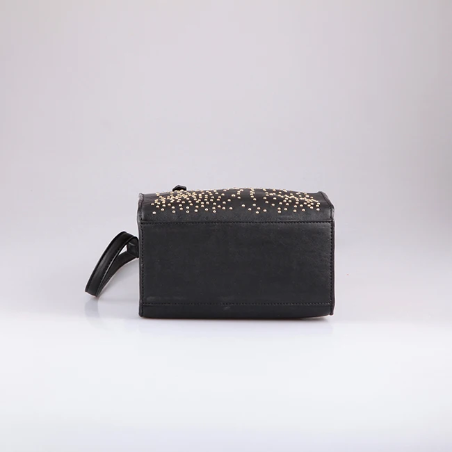 3537-Wholesale Top Selling Luxury Female custom black mini tote bag 2016
