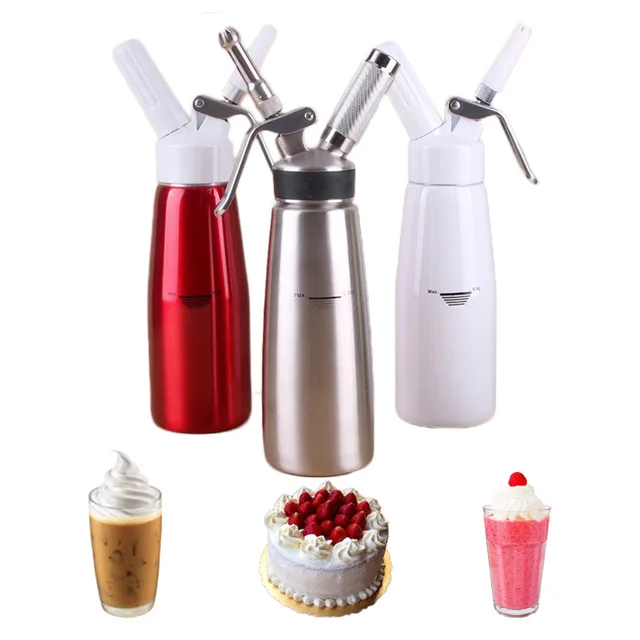 

Z423 Cream Whipper 500ML Aluminum Alloy Cream Whipper Foam Maker Generator Spray Gun Tool