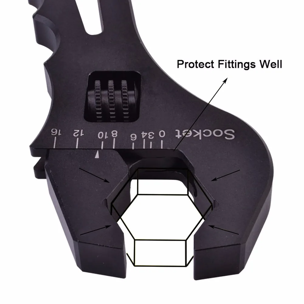 An316 Aluminum Adjustable An Fitting Wrench Long Handle Spanner Buy