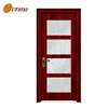 most popular excellent quality flat inn bedroom solid board pvc glass door design