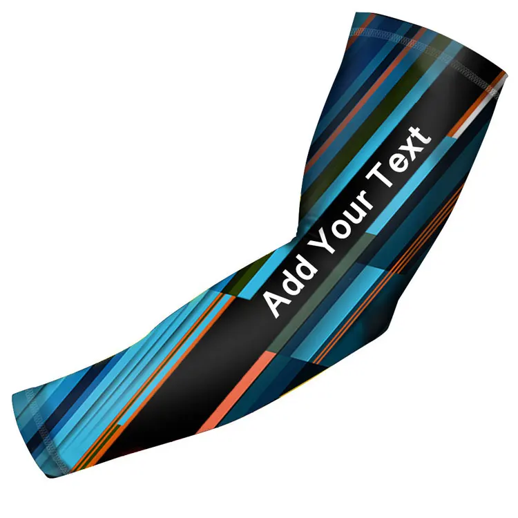

custom Text printed arm sleeve cooling compression basketball golf team arm Protection, Customized color