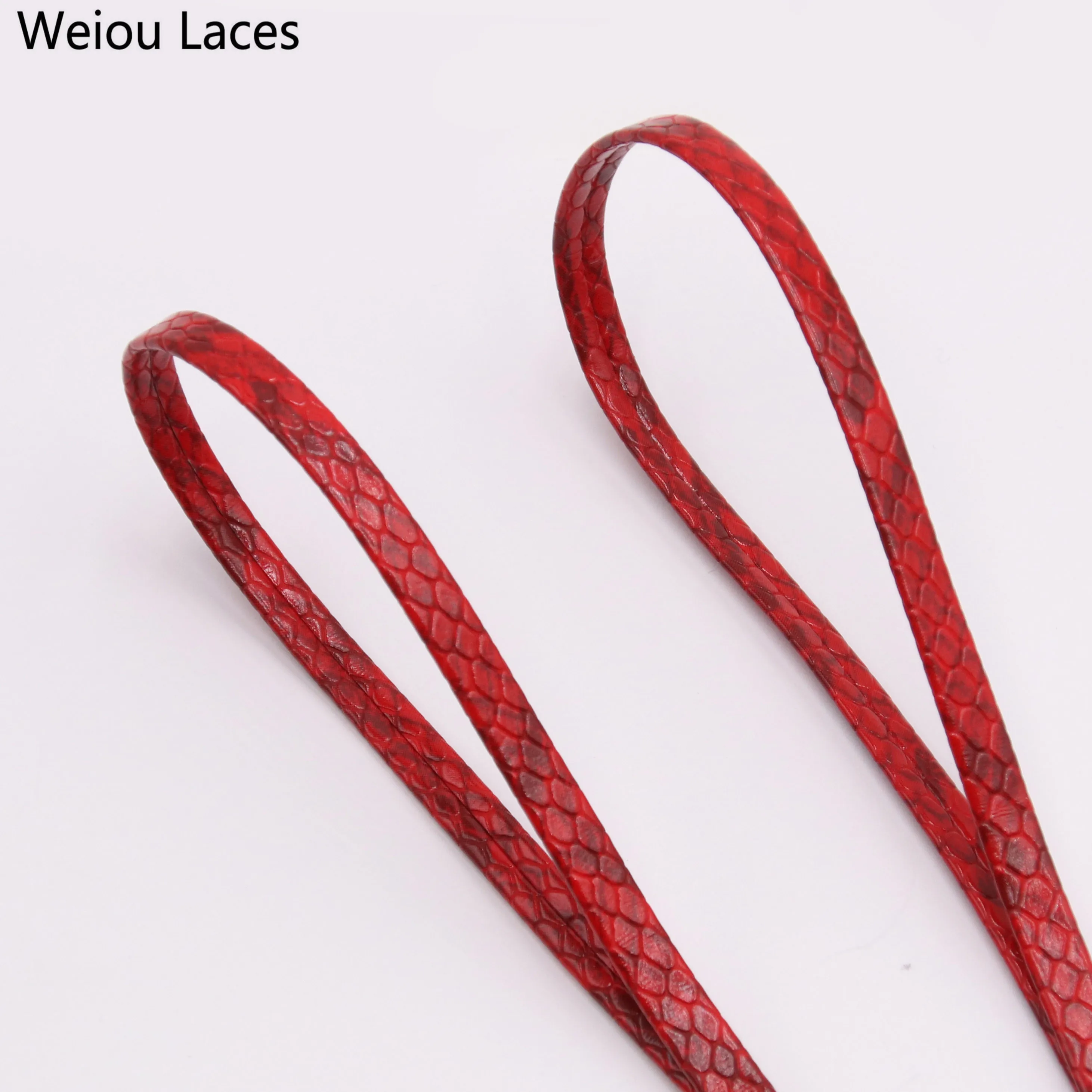 weiou leather shoelaces snakeskin lace equipped w