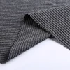 Most popular rib knit thick double brushed polyester cation yarn fabric for pants