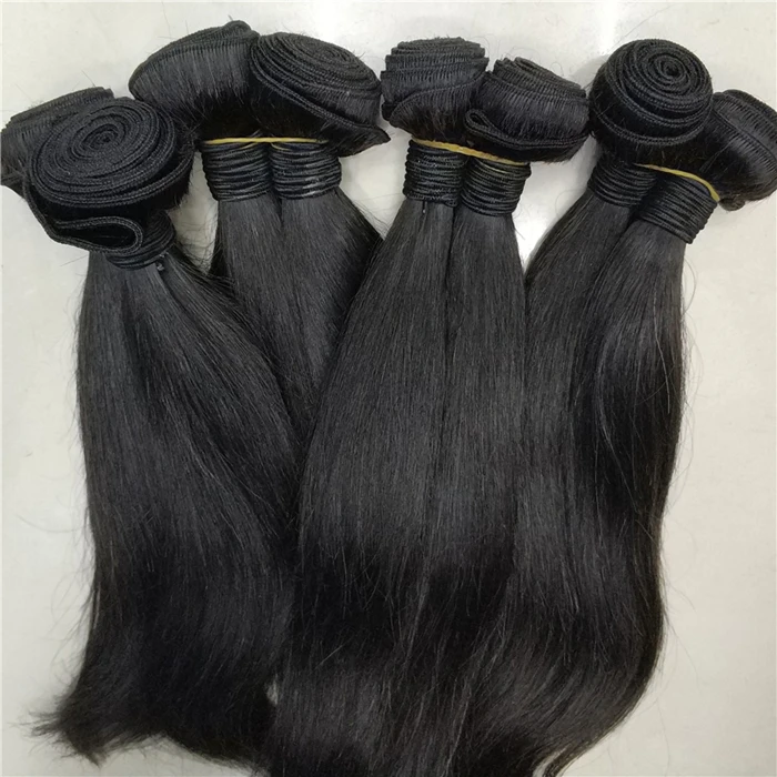 

Lestfly wholesale 10A unprocessed Full temple Indian Virgin hair One Donor Cuticle Aligned silky straight Hair extension