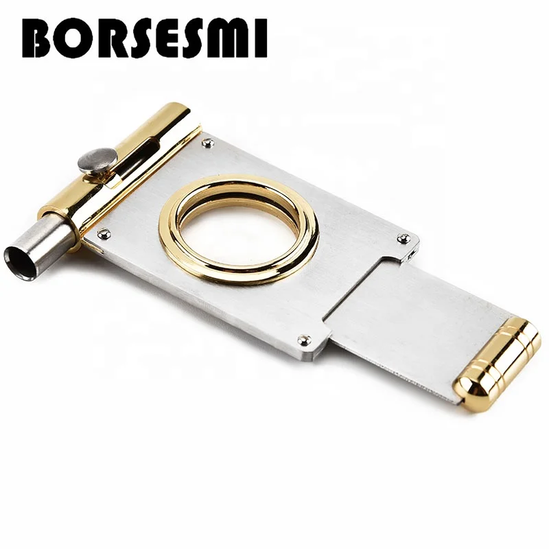 

Multifunctional Metal stainless steel cutter cigar cutter with punch, As photo or customized