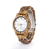 High Quality Women Steel Watches Custom Wood Timepiece Week Date Display Mens Chronograph Watch