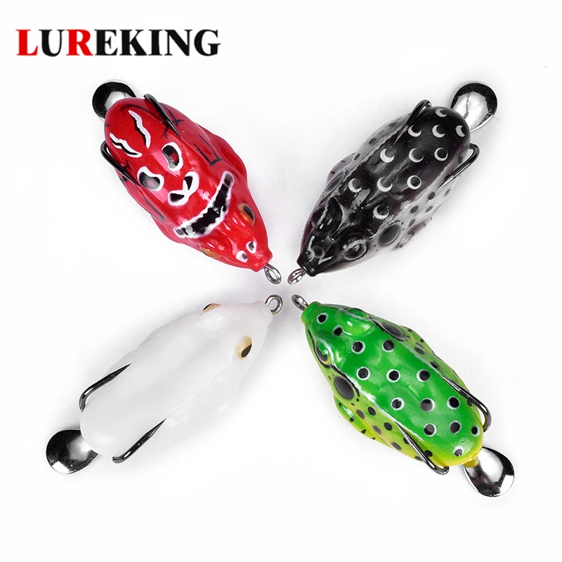 

In Stock 10g 55mm Handmade Fishing Frog Lure With Hard Fishing Hook
