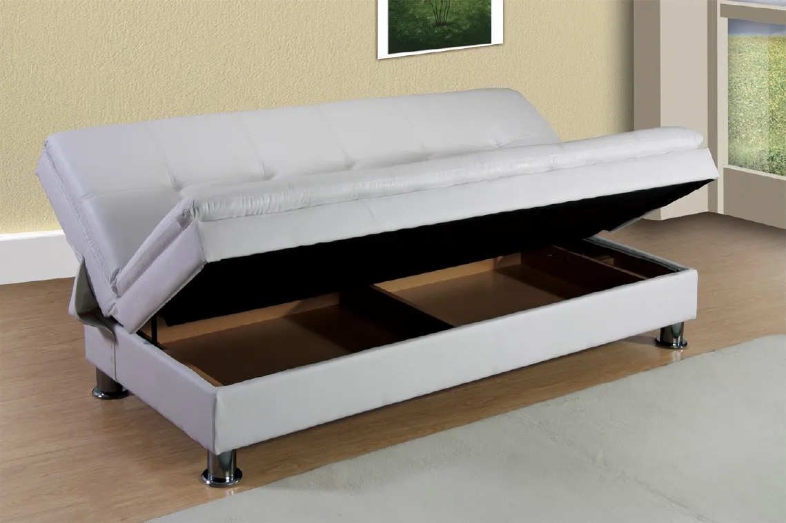 بو الجلود البيضاء غرفة المعيشة صندوق تخزين أريكة سرير Buy غرفة المعيشة صندوق تخزين أريكة سرير أبيض أريكة جلدية بو أريكة سرير Product On Alibaba Com