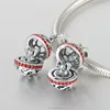 Skull Bracelet Jewelry Wholesale Silver Openable Charm Jewelry S390