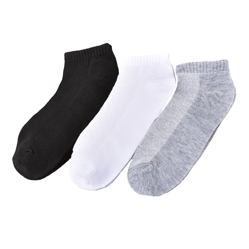 

Spring Summer Top Sale Men Short Socks Cheap Male Ankle Mesh Socks, As shown