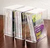 factory made clear acrylic front covered open book stand