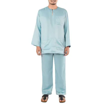 Soft Malaysia Traditional Suit Satin Baju Kurung And Baju Melayu For ...