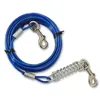 Competitive price PVC coated steel core dog tie out cable,pet collar&leashes