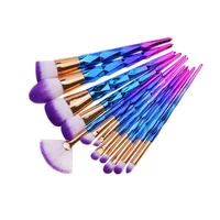 

Hot selling purple glitter makeup brush set 12pcs custom logo make up brushes