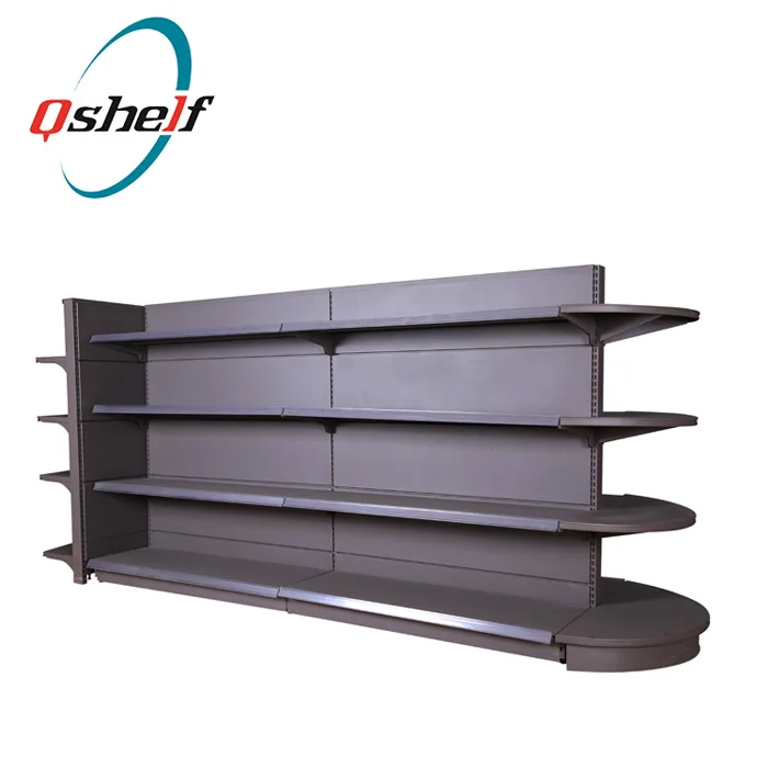 Commercial Gondola Shelving / Black Corner Gondola Shelves Buy